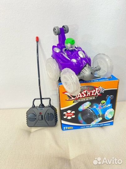 Машинка перевертыш Dasher П/У (свет,муз)