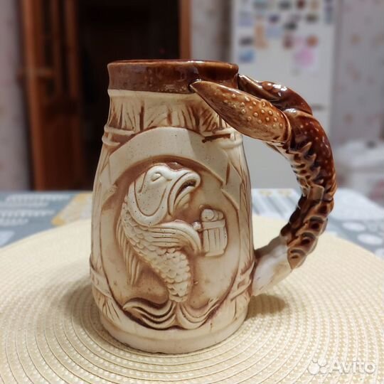 Винтажная кружка Удомля керамика 900мл