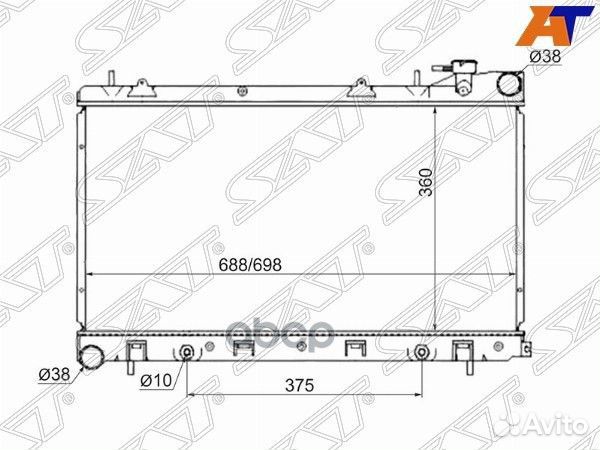 Радиатор Subaru Forester 02-08 / Impreza 00-07
