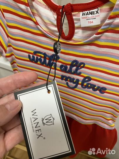 Wanex Платье для девочки летнее 92-122 Новое