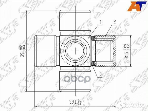 Крестовина рулевая ST1539 Sat