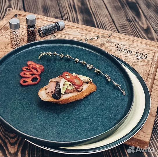 Доска кухонная из массива дуба большая