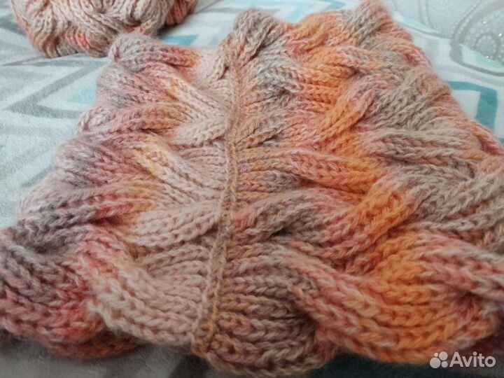 Шапка и снуд женский новый Ручная работа