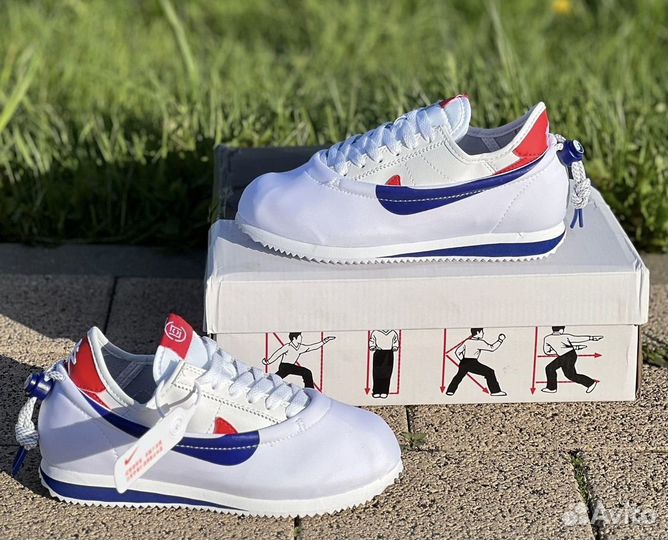 Nike clot x Cortez Forrest Gump р.36-44 кожа