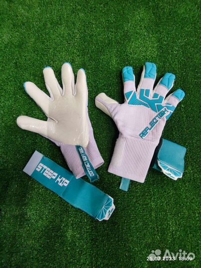 Вратарские перчатки Reflectgk Steep kip turquoise