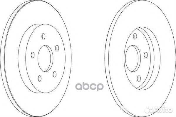Диск тормозной ford mondeo III 0007/jaguar X-T