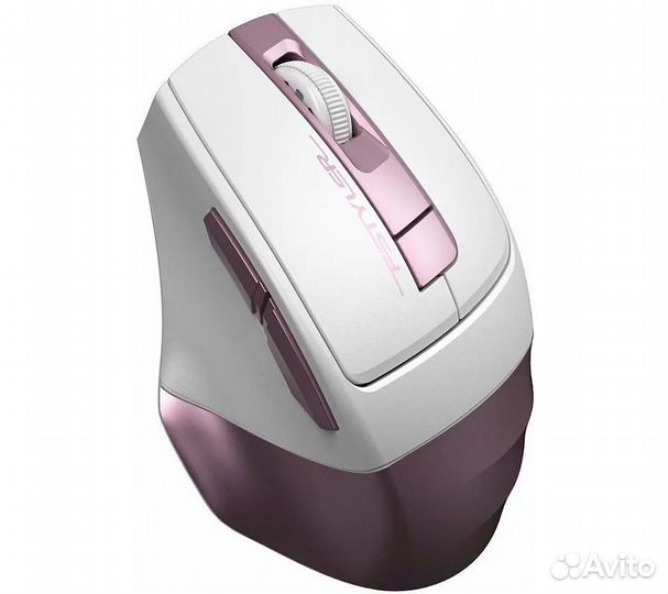 Беспроводная мышь A4Tech Fstyler FG35, розовый/бел