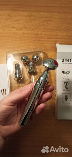 Массажёр для лица с вибрацией 3 в 1