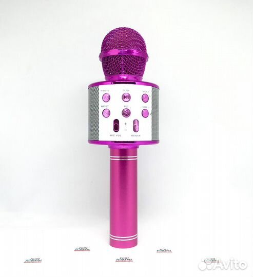 Караоке-микрофон-колонка Wster розовый