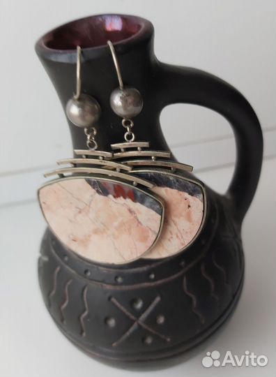 Серьги с яшмой