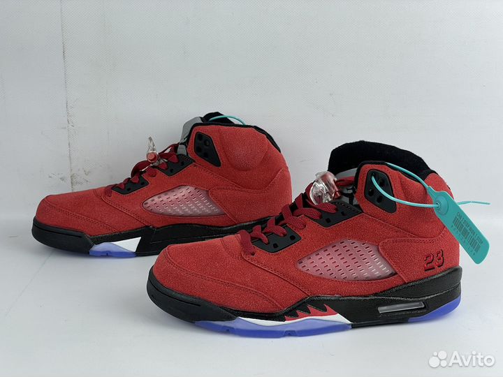 Кроссовки Nike Air Jordan 5 raging bull red