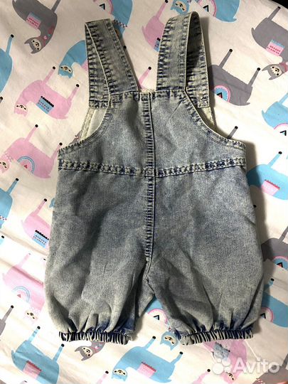 Джинсовый комбинезон для девочки 68