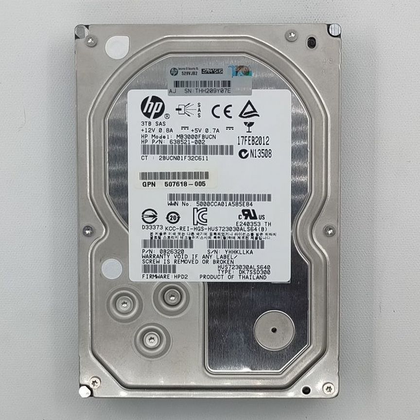 [HUS7230ALS640] Жесткий Диск Mb3000fbucn, 507618-00