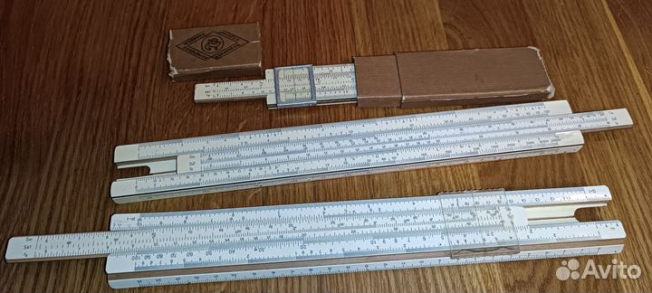 Логарифмическая линейка из СССР 1964 и 1977гг