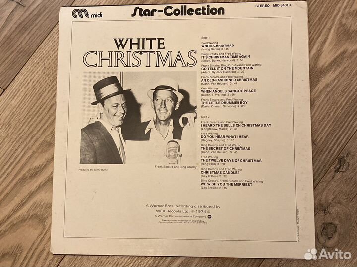 White Christmas with Sinatra, Crosby, Waring lp