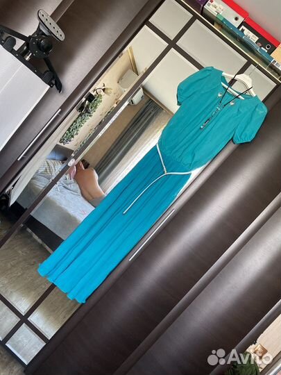 Платье новое в пол, р.44-46 (в подарок аксесуары)