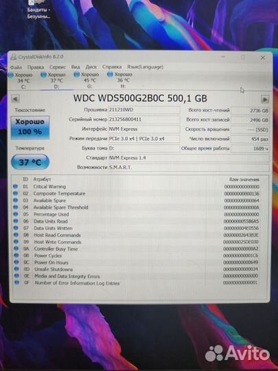 WD Blue SB550 500Gb