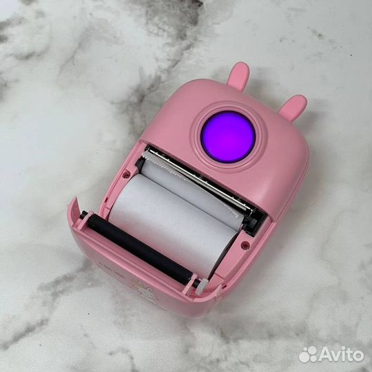 Портативный мини принтер для этикеток и наклеек D7