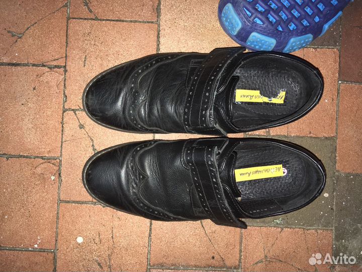 Ботинки натуральная кожа школьные