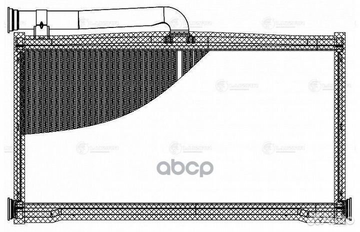 Радиатор отоп. для а/м Audi A6 (C6) (04) (тип