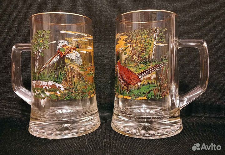 Пивная кружка «Охота. Фазаны». Редкая. Германия