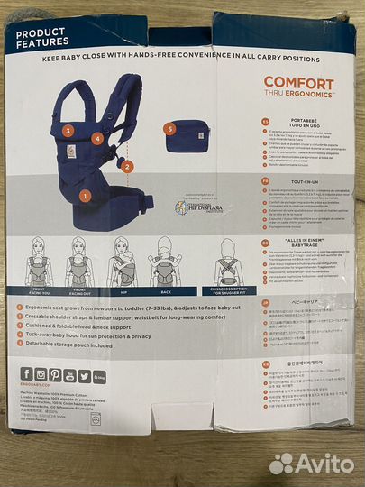 Эргорюкзак ergobaby omni 360