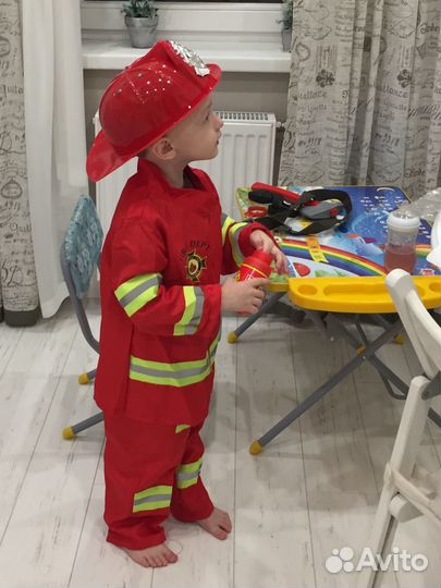 Новогодний костюм для мальчика 110 Пожарный