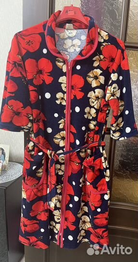 Халат женский велюр