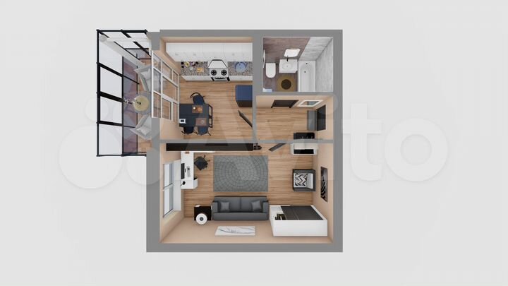 1-к. квартира, 42,4 м², 5/8 эт.