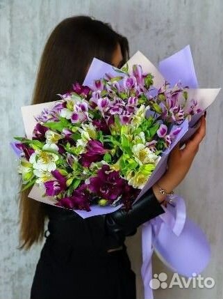 Букет цветов альстромерия,цветы букеты,доставка