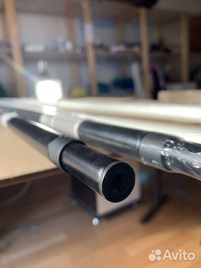 Карниз ikea,racka, 210-385 см, черный +белый торг