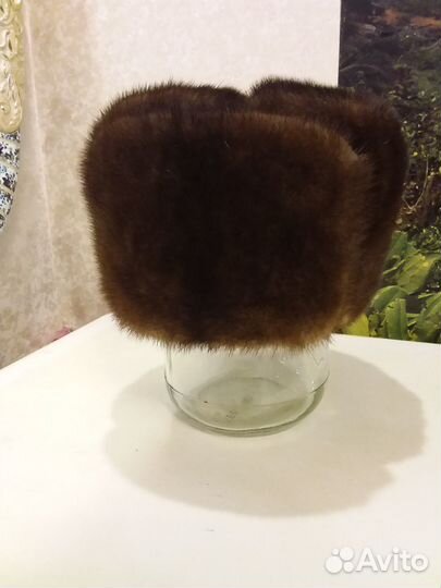 Норковая шапка мужская