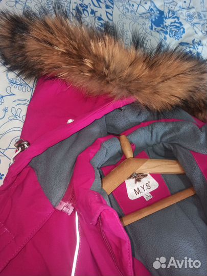 Зимний комбинезон для девочки размер 110