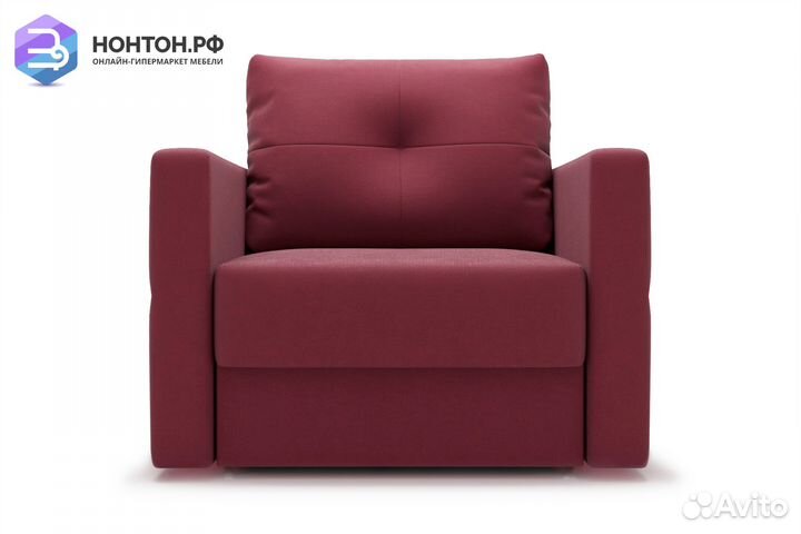 Кресло еврокнижка Вита бордовое