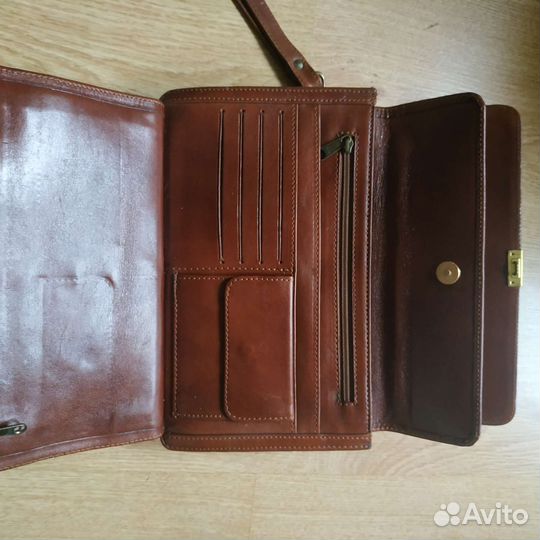 Барсетка кожаная мужская