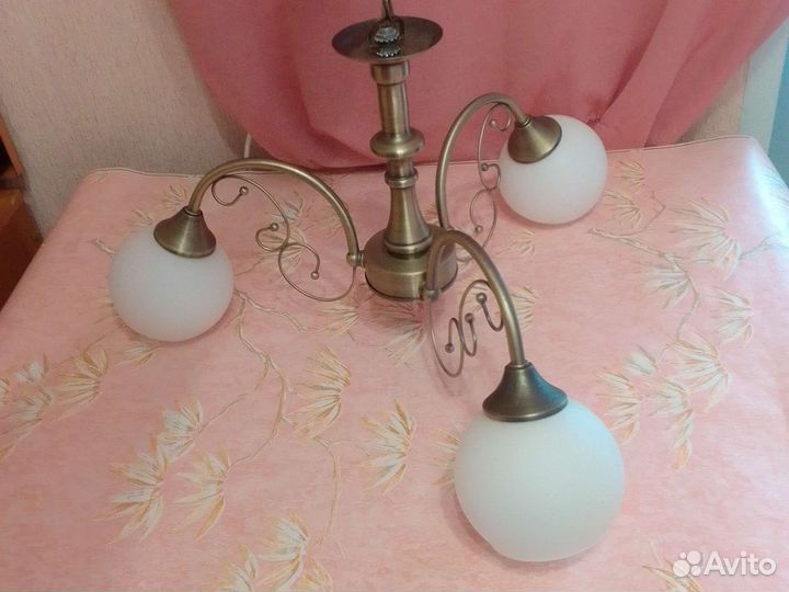 Люстра классическая цвет бронза