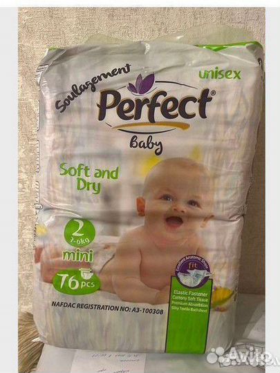 Подгузники. Турция.(2, 3,4) 76 шт