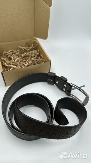 Мужской кожаный ремень ручной работы