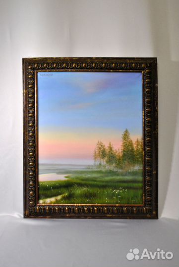 Картина маслом горный пейзаж