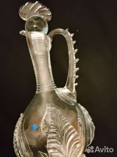 Графины Красный май, цветное стекло, вазочки