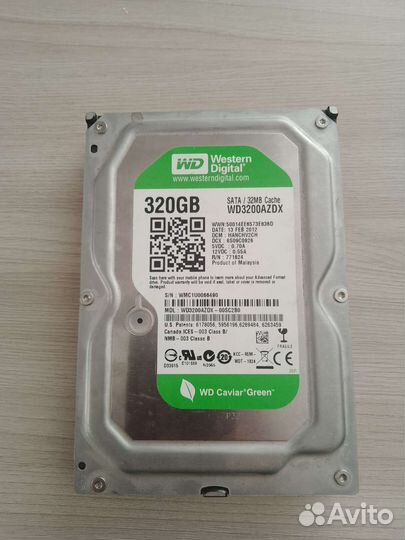 Жесткий диск 320 гб WD