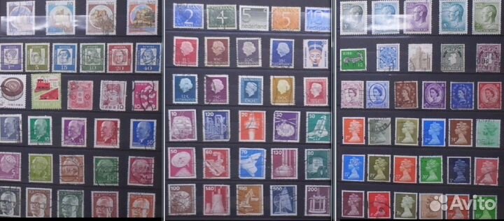 Альбом и 450 марок из 30 стран(с просмотром видео)