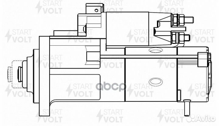 Стартер для а/м Volvo FL II (06) с дв