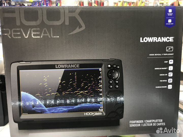 Эхолот Lowrance Hook Reveal 9 TripleShot ROW,новый