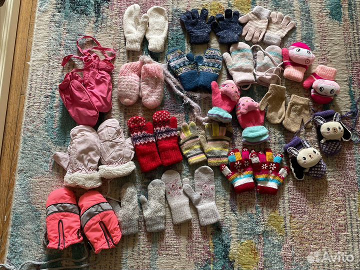 Варежки перчатки детские