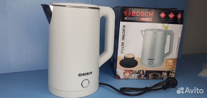 Электро чайник Bosh 2 литра 1800w Белый