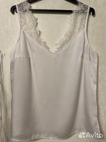 Майка с кружевом