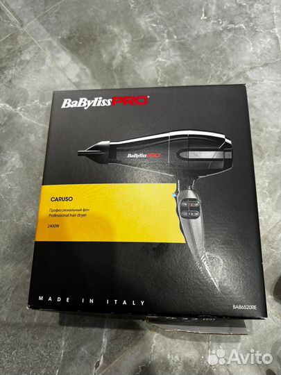 Фен babyliss Pro caruso ionic