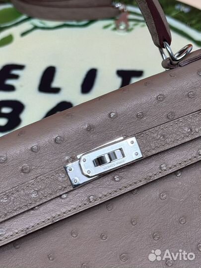 Сумка женская Hermes Kelly Sellier 25 Ostrich