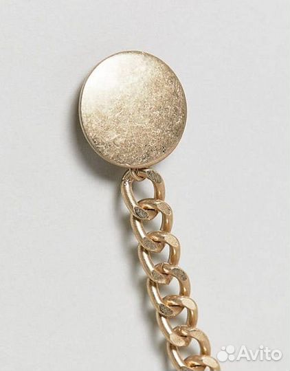 Ч13 зажим для галстука Next сток+ цепочка на ворот